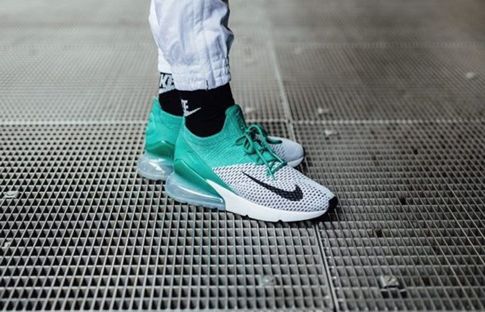 Giày Nike Air Max 270 Flyknit 'Clear Emerald' AH6803-300 - Ảnh 3