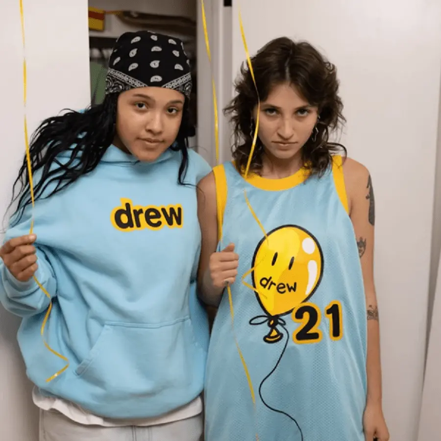 Áo Drew House Secret Hoodie Sea Blue - Ảnh 5