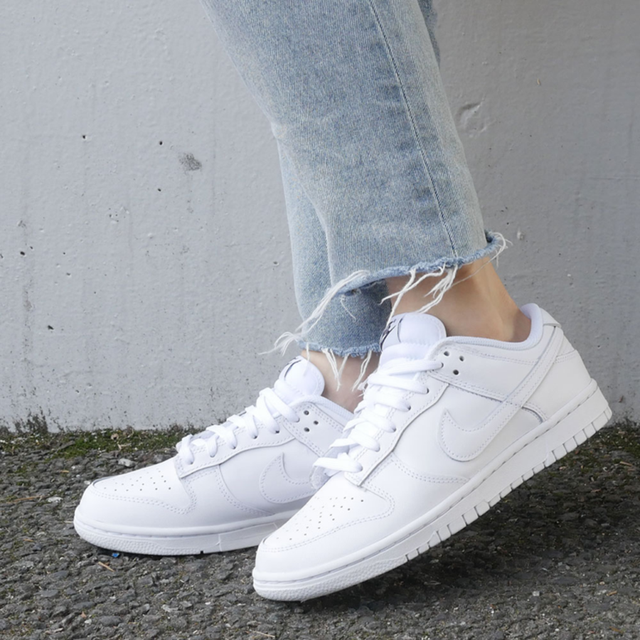 Giày Nike Wmns Dunk Low 'Triple White' DD1503-109 - Ảnh 7