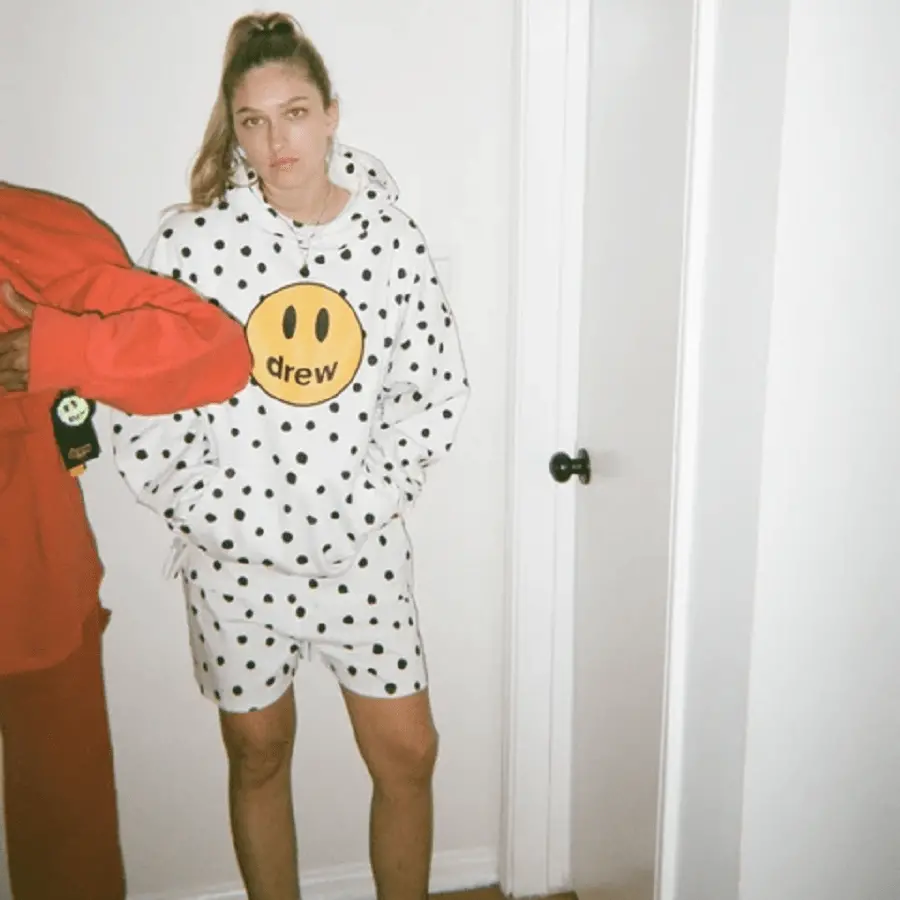 Alternative view of Áo Drew House Mascot Deconstructed Hoodie Polka Dot DH-MADHPD