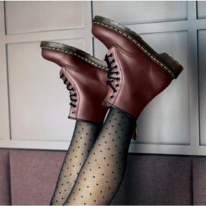 Alternative view of Giày Dr. Martens 1460 Pascal Virginia Cherry Red Boots 13512411