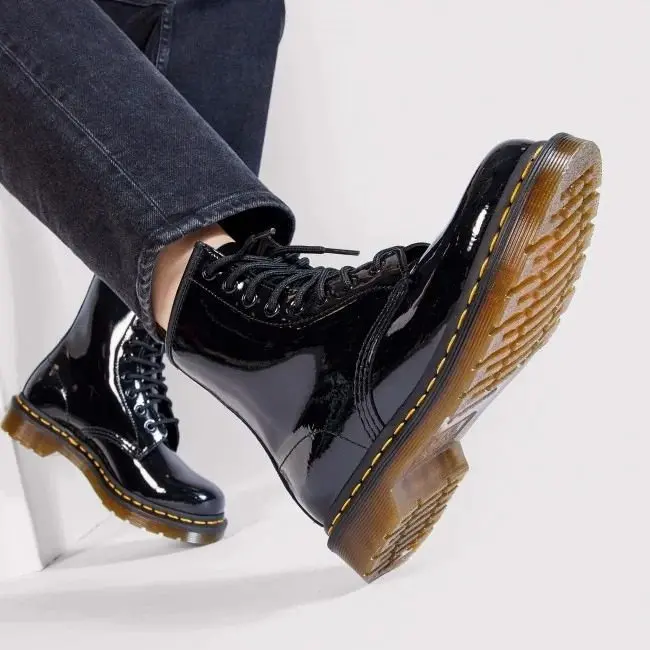Giày Dr. Martens Wmns 1460 Patent Lamper 'Black' 11821011 - Ảnh 3