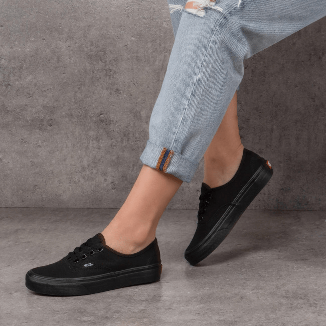 Giày Vans Authentic 'Black' VN000EE3BKA - Ảnh 2