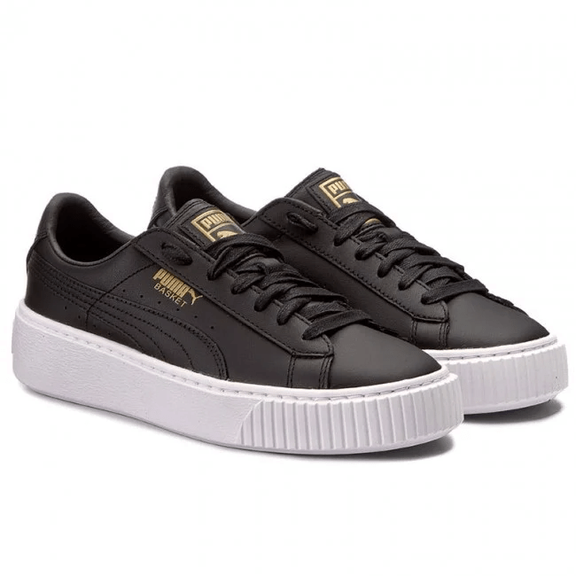 Giày Puma Wmns Basket Platform Core 'Black Gold' 364040-03 - Ảnh 6