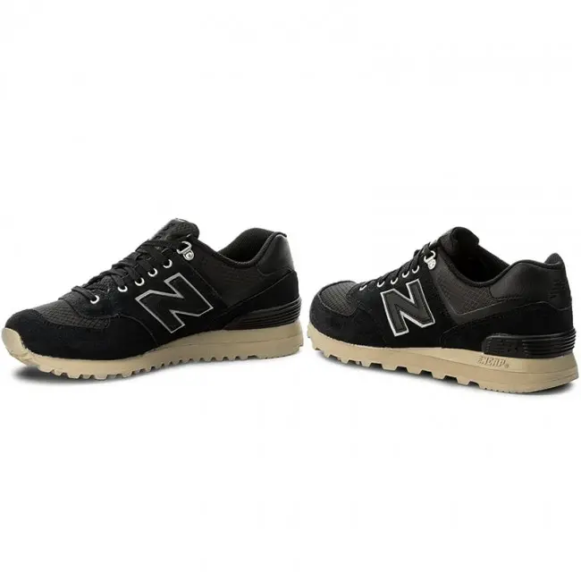 Giày New Balance 574 Series Retro Unisex Black ML574PKP - Ảnh 6
