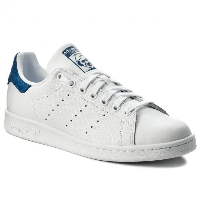 Giày Adidas Stan Smith Blue White CQ2208 - Ảnh 5