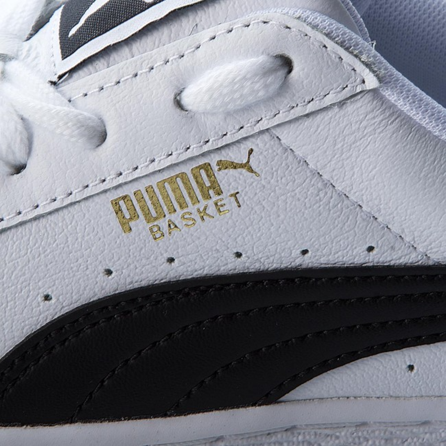 Giày Puma Basket Classic 'White Black' 354367-29 - Ảnh 4