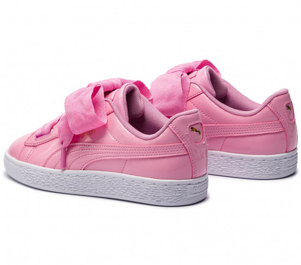 Giày Puma Wmns Basket Heart Patent Jr 'Prism Pink' 364817-03 - Ảnh 4