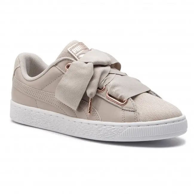 Giày Puma Wmns Basket Heart 'Silver Gray' 369649-02 - Ảnh 6