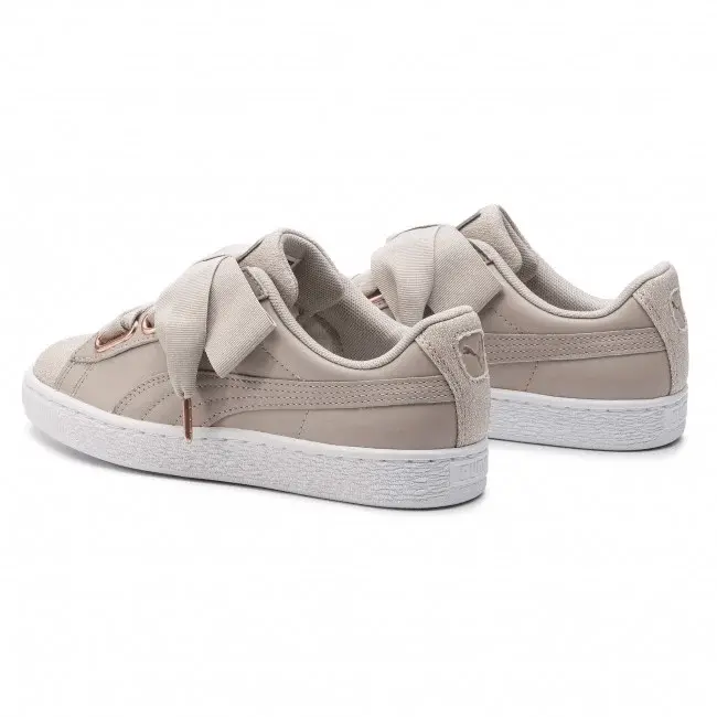 Giày Puma Wmns Basket Heart 'Silver Gray' 369649-02 - Ảnh 3