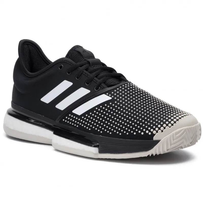 Alternative view of Giày Tennis Adidas SoleCourt Boost Clay 'Black White' G26293