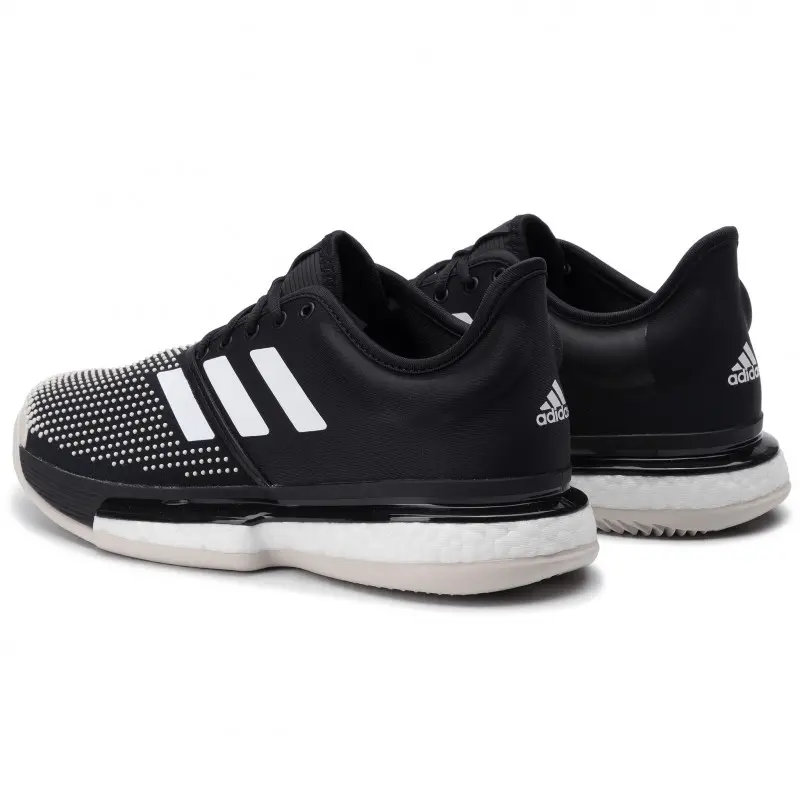 Giày Tennis Adidas SoleCourt Boost Clay 'Black White' G26293 - Ảnh 4