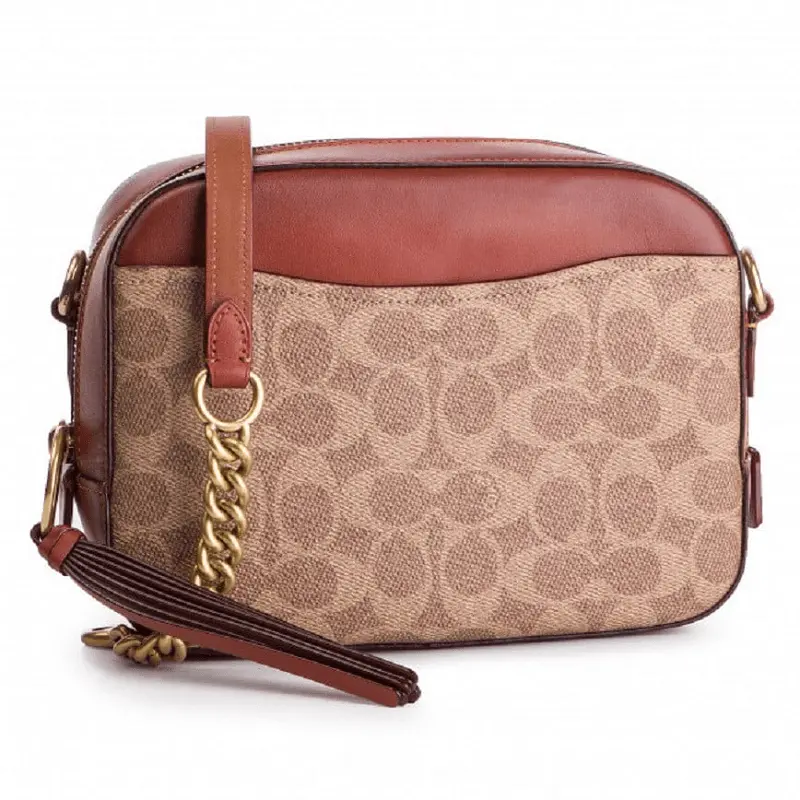 Túi Coach Camera Bag In Signature Canvas 31208 B4 RUST