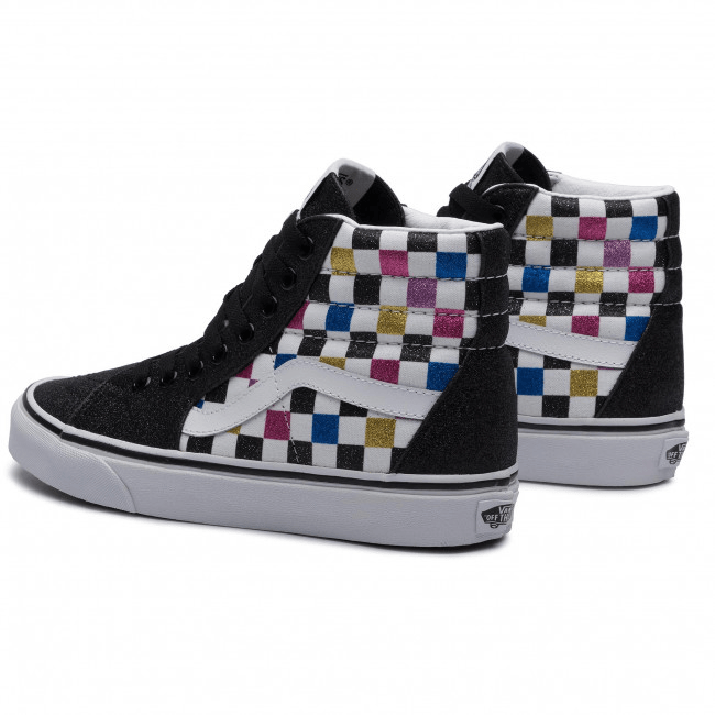 Giày Vans Sk8-Hi 'Glitter Checkerboard' VN0A4BV6V3P - Ảnh 3