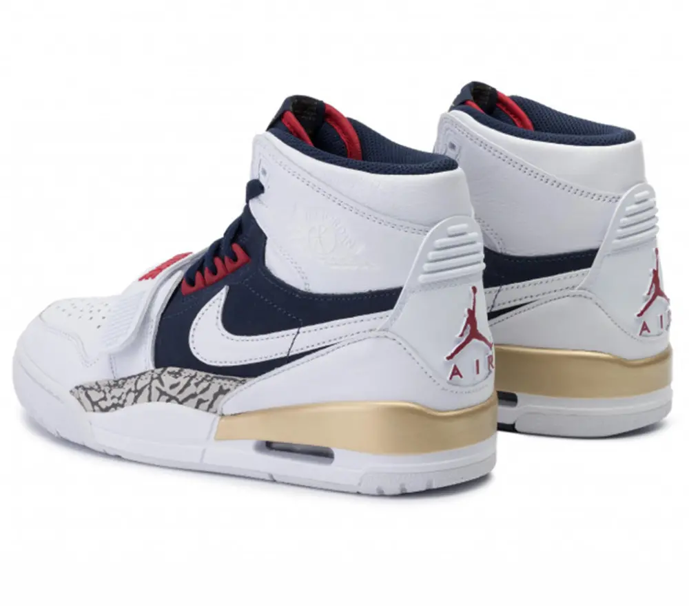 Giày Nike Jordan Legacy 312 GS 'Olympic' AT4040-101 - Ảnh 4