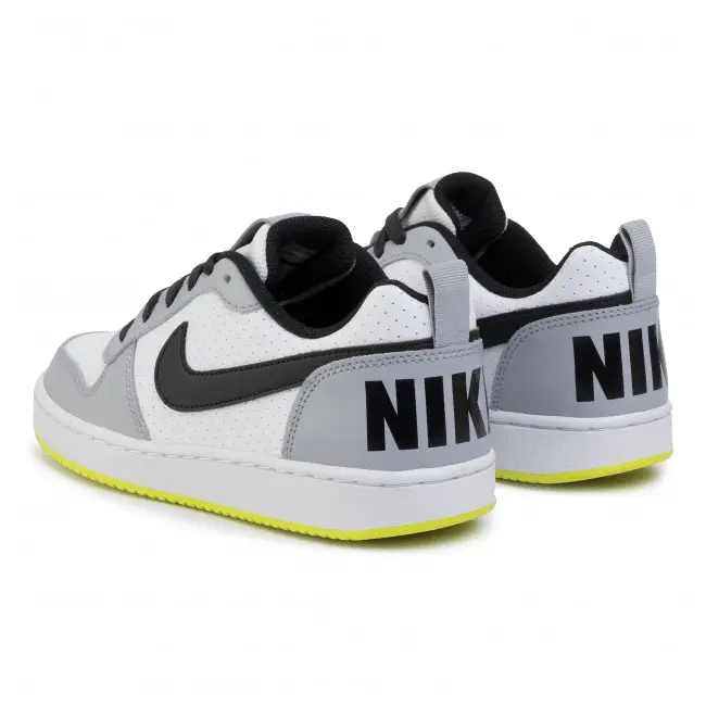 Giày Nike Court Borough Low White Black Wolf Grey (GS) 839985-104 - Ảnh 4