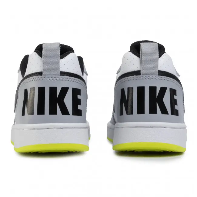 Giày Nike Court Borough Low White Black Wolf Grey (GS) 839985-104 - Ảnh 6