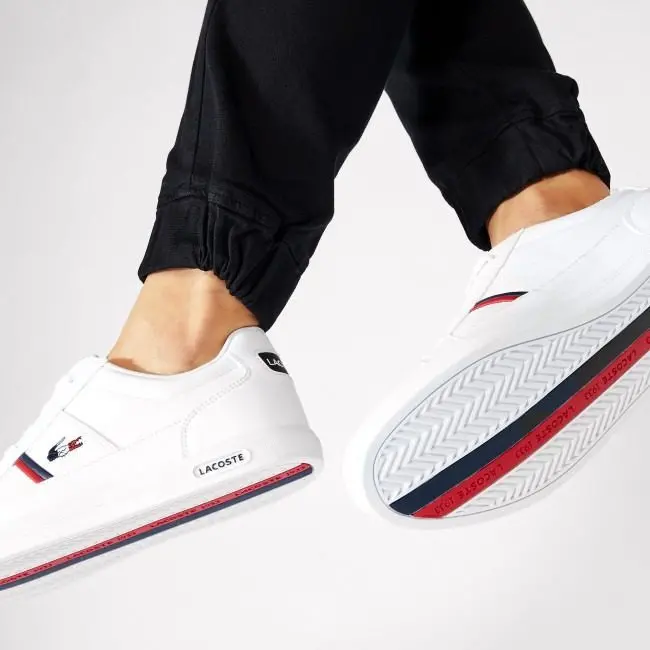 Giày Lacoste Men's Europa Leather 'Tricolour' 7-39SMA0031407 - Ảnh 4
