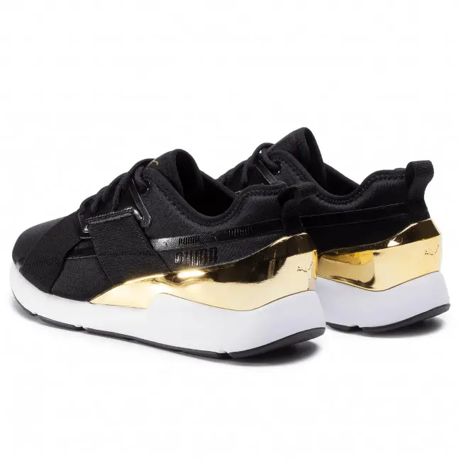 Giày Puma Wmns Muse X-2 Metallic 'Black Team Gold' 370838-07 - Ảnh 5