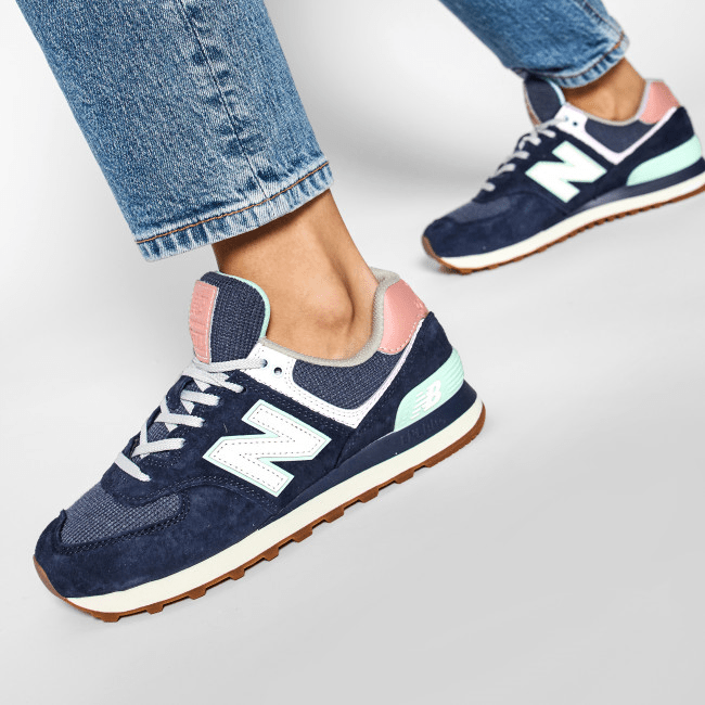 Giày New Balance Wmns 574 Beach 'Cruiser Navy' WL574BCM - Ảnh 4