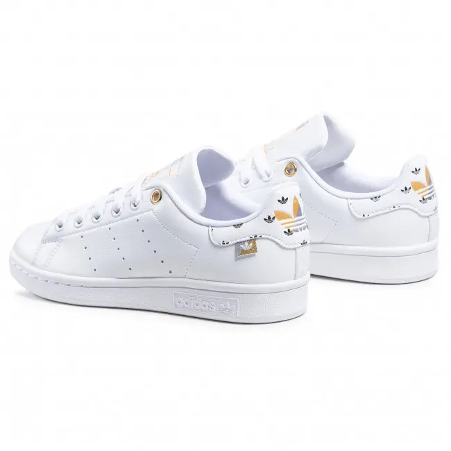 Alternative view of Giày Adidas Stan Smith 'White Silver Gold' FX5652