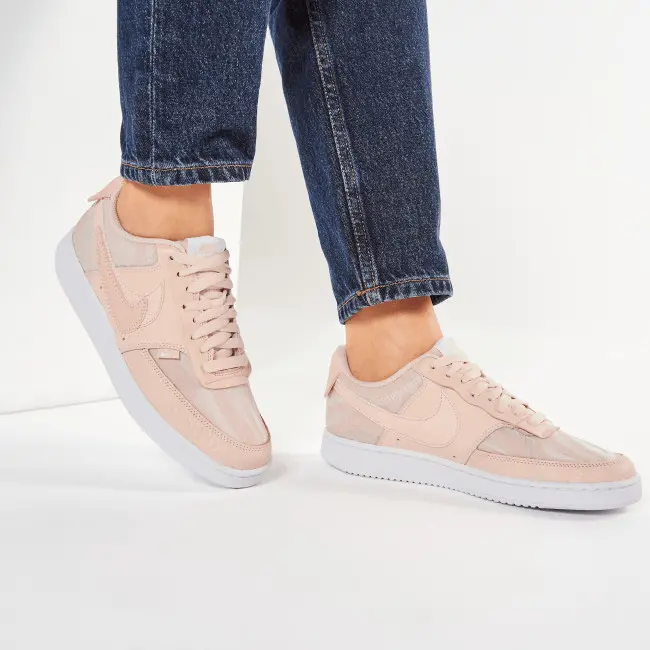 Alternative view of Giày Nike Court Vision Low Premium 'Washed Coral' CI7599-600