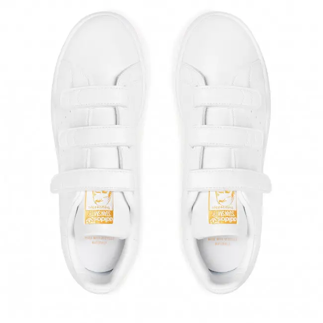 Alternative view of Giày Adidas Stan Smith 'White Gold Metallic' FX5508