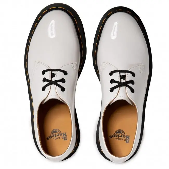 Giày Dr. Martens 1461 Patent Leather Oxford White 26754100 - Ảnh 5