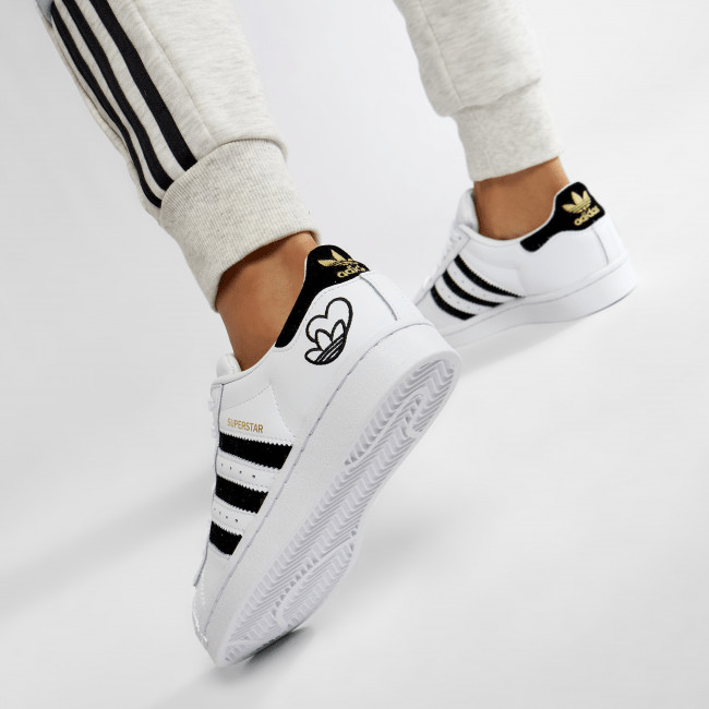 Giày Adidas Wmns Superstar 'Heart Logo White' FY4755 - Ảnh 4