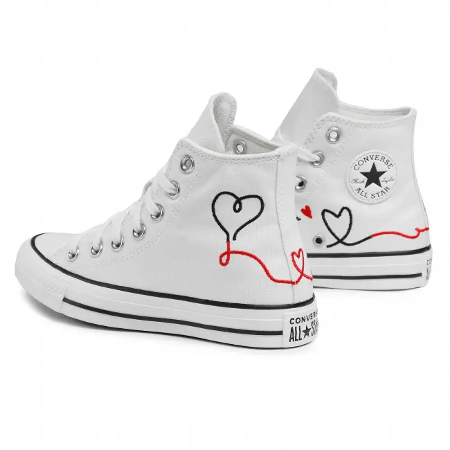 Giày Converse Chuck Taylor All Star High 'Made with Love White' 171159C - Ảnh 4