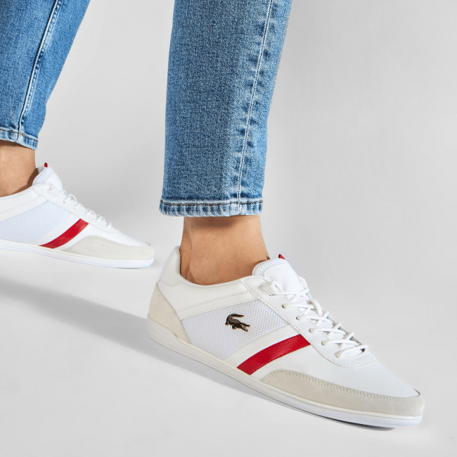 Giày Lacoste Giron 721 White Red 7-41CMA0050286 - Ảnh 5