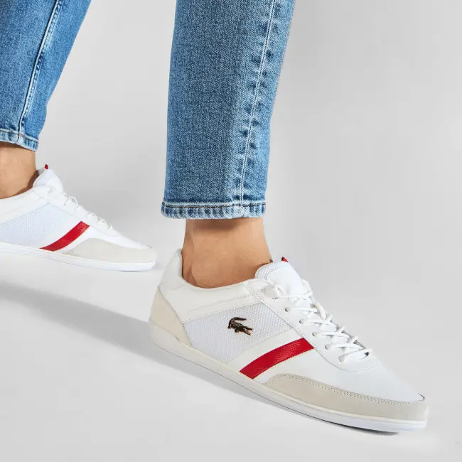 Giày Lacoste Giron 721 White Red 7-41CMA0050286 - Ảnh 5