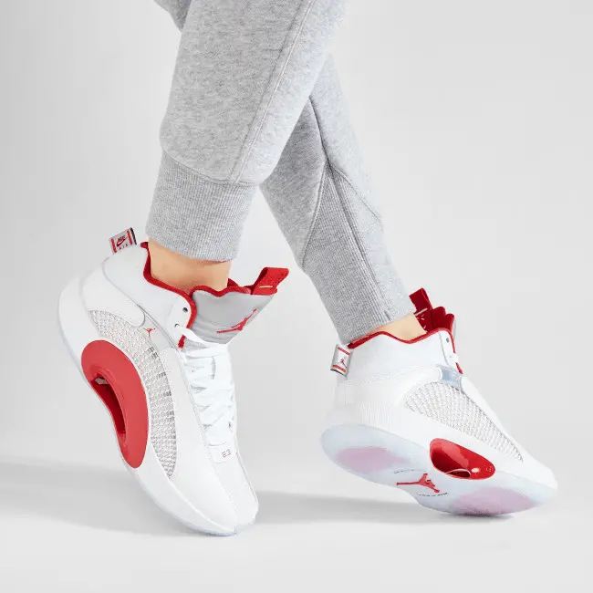 Giày Nike Air Jordan 35 GS 'White Fire Red' CQ9433-100 - Ảnh 7