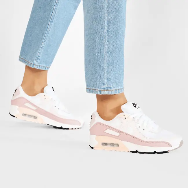 Alternative view of Giày Nike Air Max 90 'White Champagne Light Violet' CV8819-100
