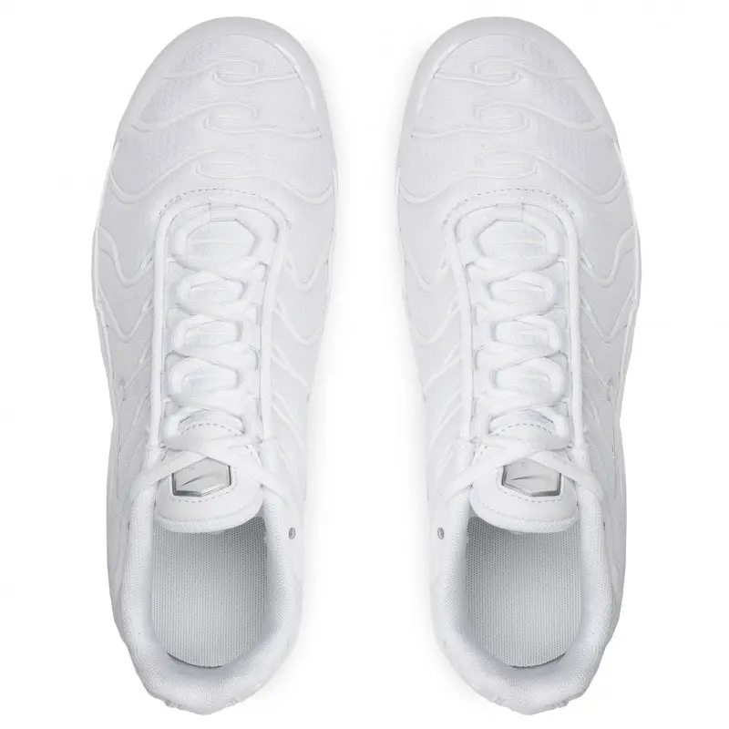 Alternative view of Giày Nike Air Max Plus GS 'White Metallic Silver' CW7044-100