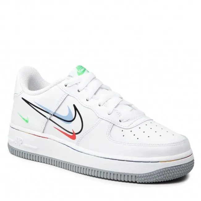 Alternative view of Giày Nike Air Force 1 Low GS 'Multi Swoosh' DM9473-100