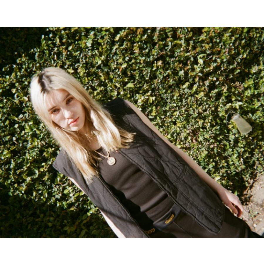 Áo Drew House Cotton Ripstop Mascot Vest Black - Ảnh 3