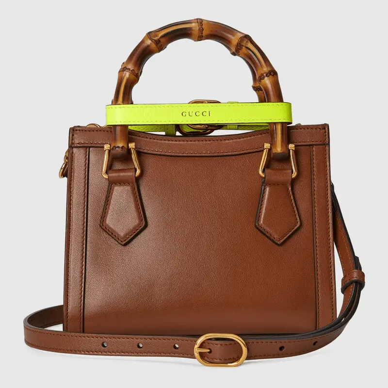 Túi Gucci Diana Mini Tote Brown Leather 655661-17QDT-2582 - Ảnh 3