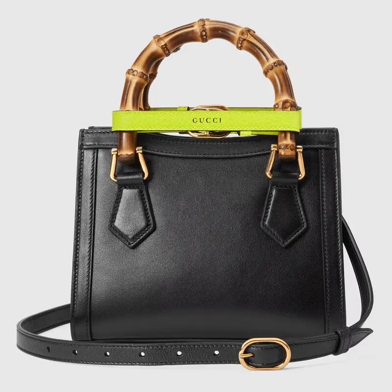 Túi Gucci Diana Mini Tote Black Leather 655661-17QDT-1175 - Ảnh 3