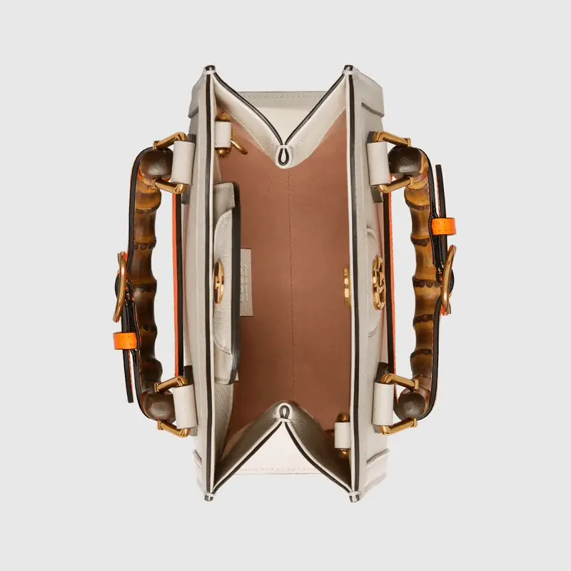 Alternative view of Túi Gucci Diana Mini Tote White Leather 655661-17QDT-9060