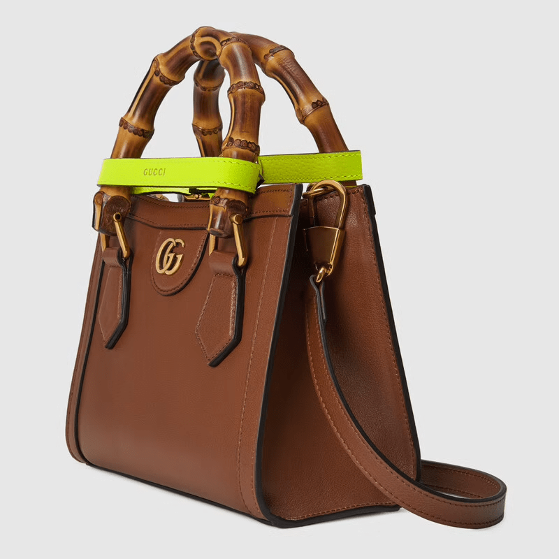 Túi Gucci Diana Mini Tote Brown Leather 655661-17QDT-2582 - Ảnh 4
