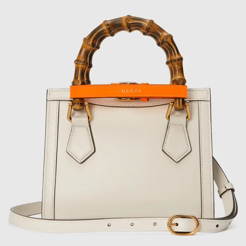 Túi Gucci Diana Mini Tote White Leather 655661-17QDT-9060 - Ảnh 3