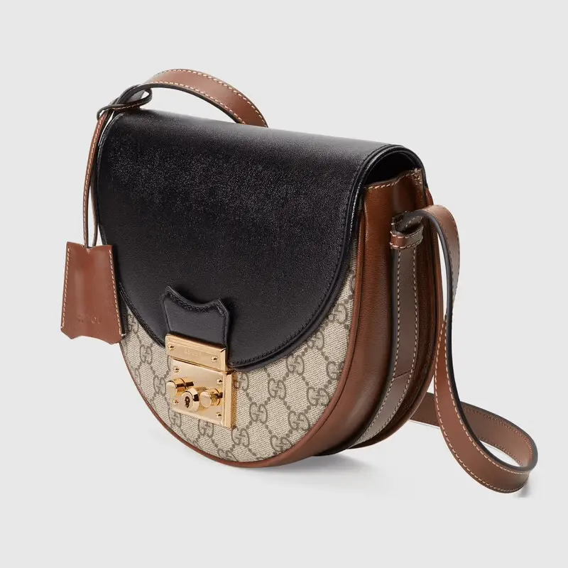 Túi Gucci Padlock Small Shoulder Brown And Black Leather 644524-HUHJG-9785 - Ảnh 4
