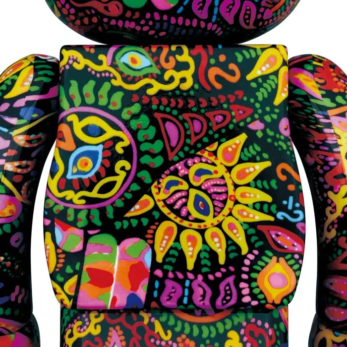 Alternative view of Mô Hình Bearbrick 1000% 'Psychedelic Paisley' 00031-PSY-1000