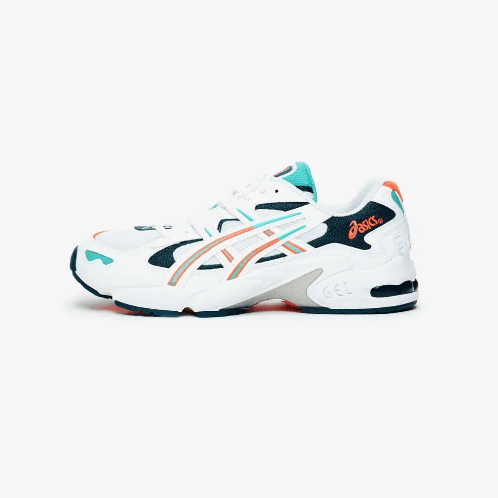 Alternative view of Giày Asics Gel Kayano 5 OG 'White Turq Coral' 1021A280-102