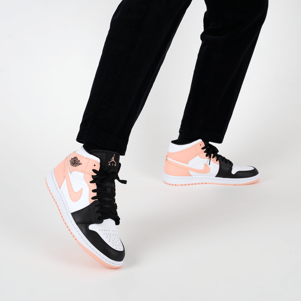 Giày Nike Air Jordan 1 Mid 'Arctic Orange - Black Toe' 554724-133 - Ảnh 7