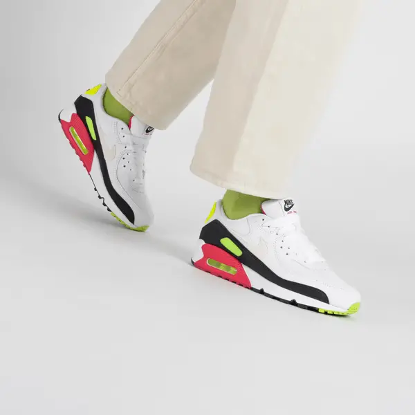 Giày Nike Air Max 90 'White Volt Rush Pink' DQ4071-100 - Ảnh 5