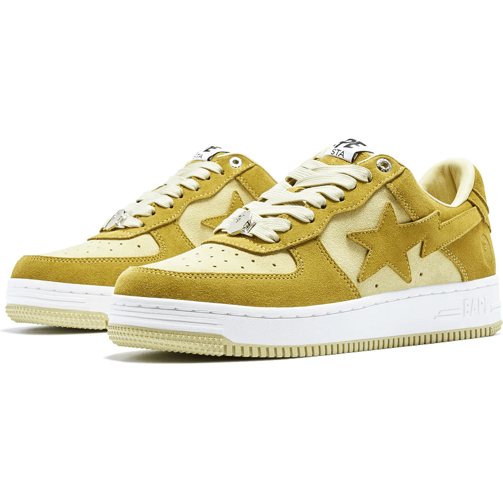 Giày Bape A Bathing Ape Sta 'Suede Yellow' 1I70-291-007 - Ảnh 2