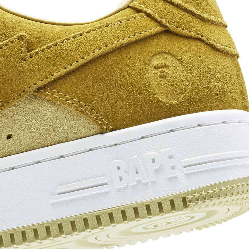 Giày Bape A Bathing Ape Sta 'Suede Yellow' 1I70-291-007 - Ảnh 5
