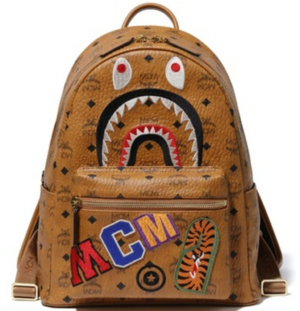 Balo MCMxBape Shark Stark Backpack Cognac 1F73-182-928